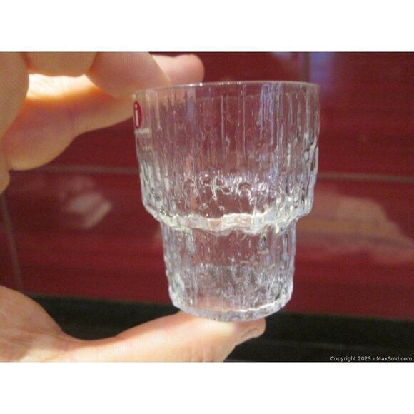 Iittala Paadar Shot Liquor Glasses Tapio Wirkkala Iceberg Icicle Set of 6 - Picture 5 of 10
